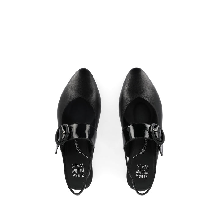 LENZO W - BLACK BLACK LEATHER PATENT