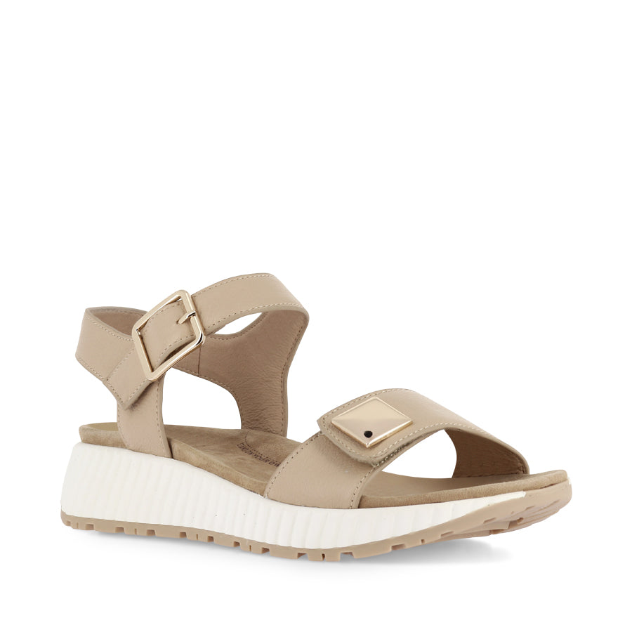 LITTLA W - CAMEL WHITE LEATHER