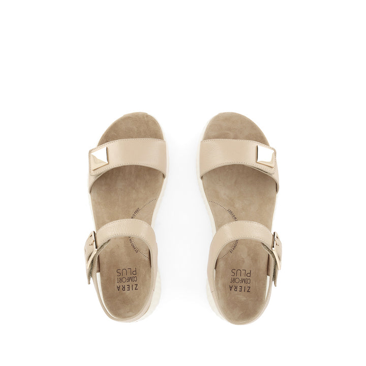 LITTLA W - CAMEL WHITE LEATHER