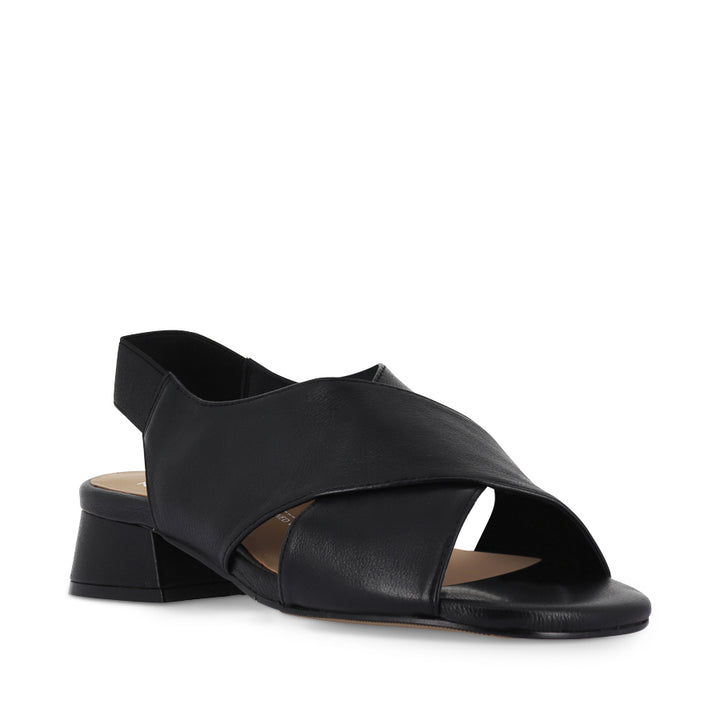 MELULA W - BLACK LEATHER