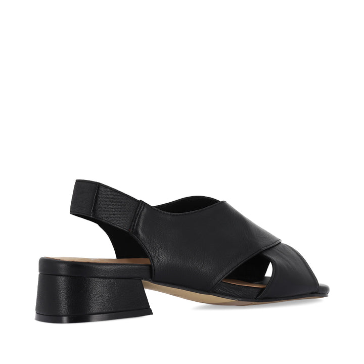 MELULA W - BLACK LEATHER