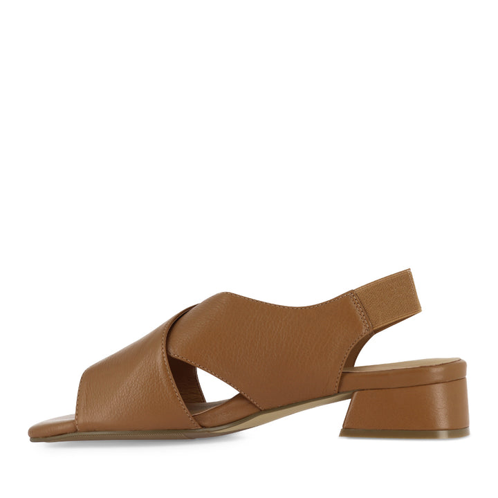 MELULA W - DARK TAN LEATHER