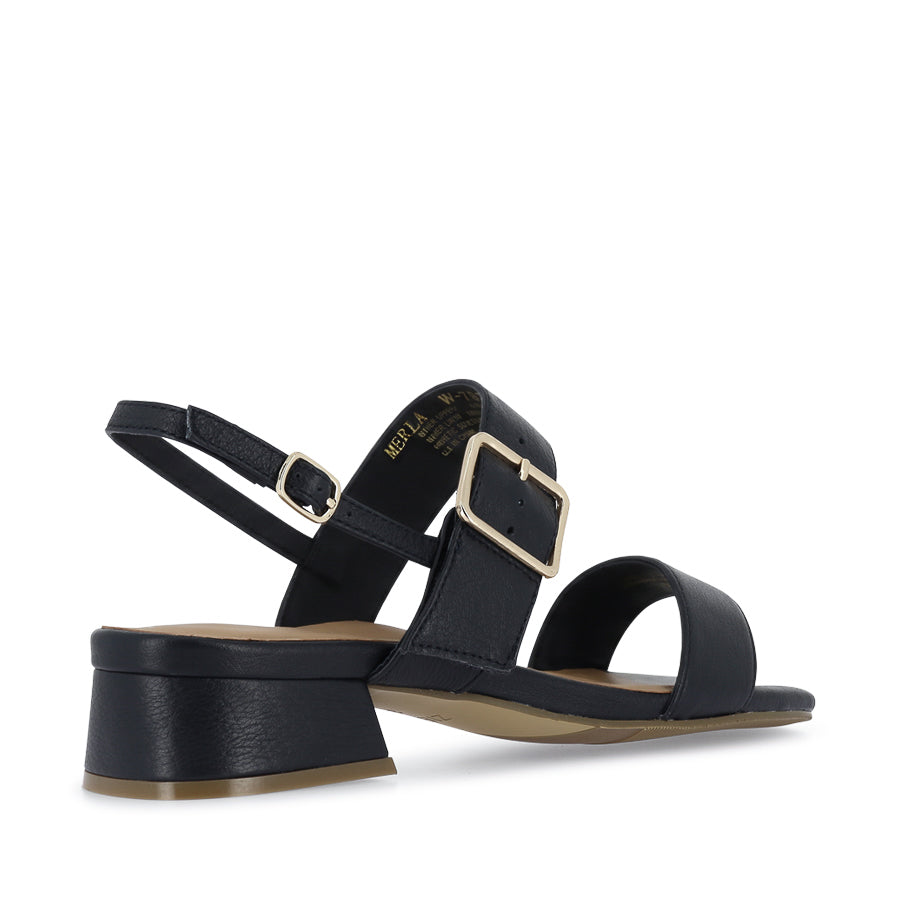 MERILA W - NAVY LEATHER
