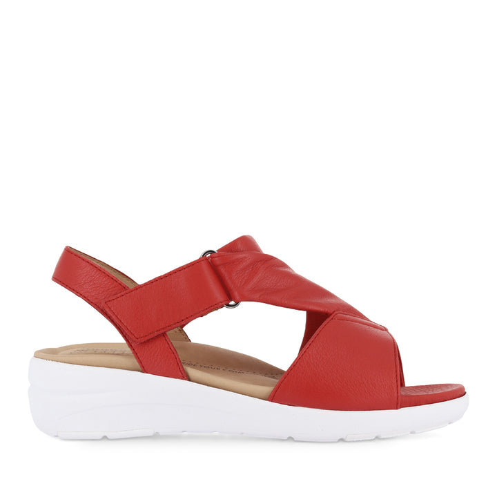 NAZLY 2 XW - RED LEATHER