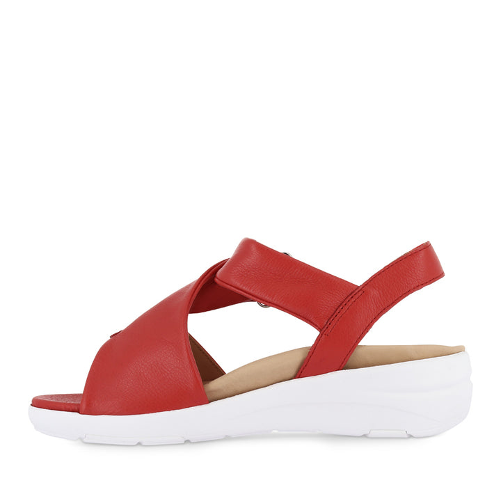 NAZLY 2 XW - RED LEATHER