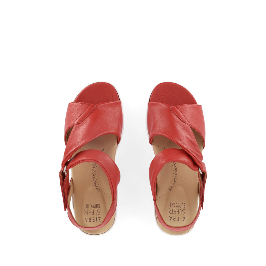 NAZLY 2 XW - RED LEATHER