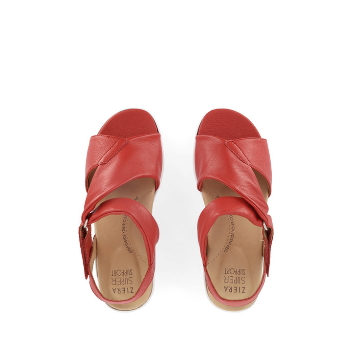 NAZLY 2 XW - RED LEATHER