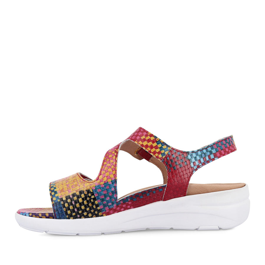 NILA XW - BRIGHT CHECK MULTI LEATHER