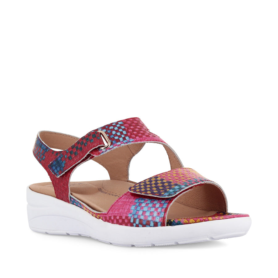 NILA XW - BRIGHT CHECK MULTI LEATHER