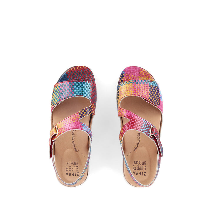 NILA XW - BRIGHT CHECK MULTI LEATHER