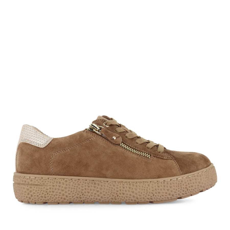 OCEANNE XW - LIGHT CHOC CAMEL DIAMOND SUEDE
