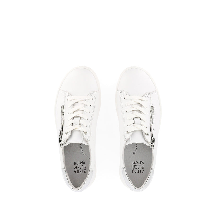 OCEANNE XW - WHITE SILVER LEATHER