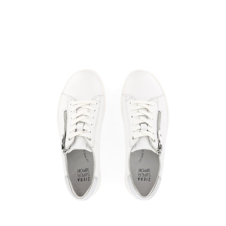 OCEANNE XW - WHITE SILVER LEATHER