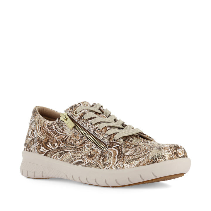 SOLAR XF - CHOC GOLD PAISLEY LEATHER