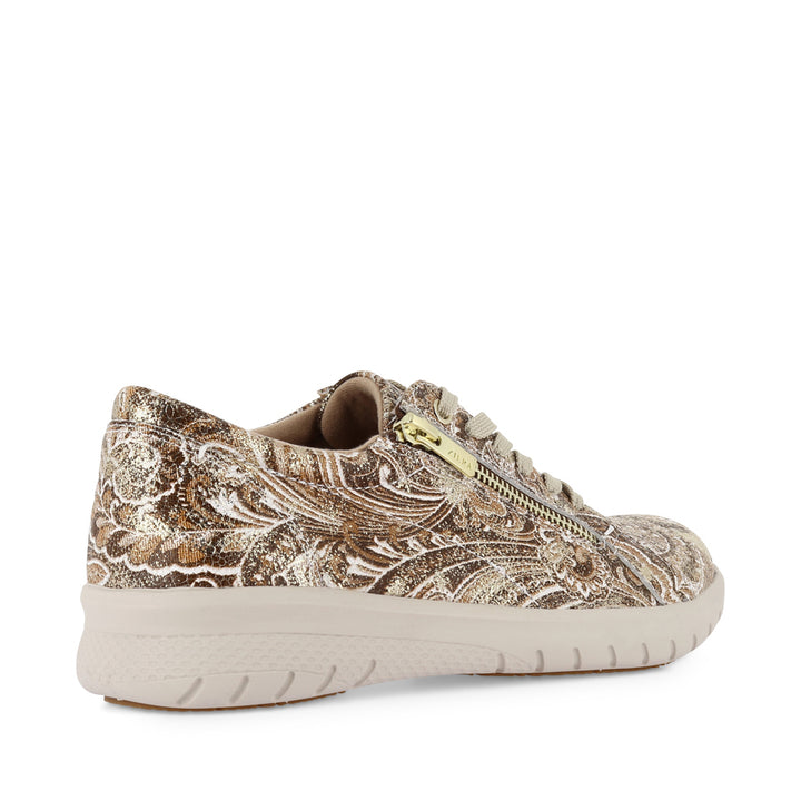 SOLAR XF - CHOC GOLD PAISLEY LEATHER