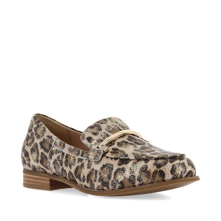 TUBBIE XF - TAUPE-GOLD LEOPARD LEATHER