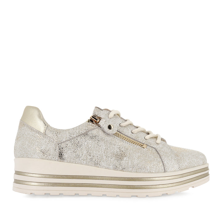 VAMRA XF - IVORY LIZARD GOLD LEATHER