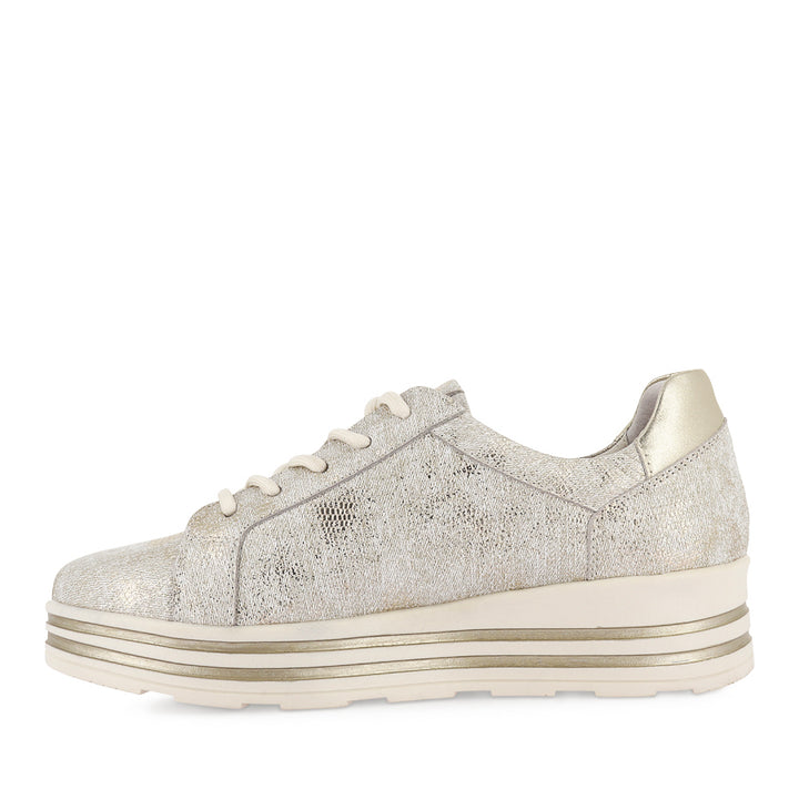 VAMRA XF - IVORY LIZARD GOLD LEATHER