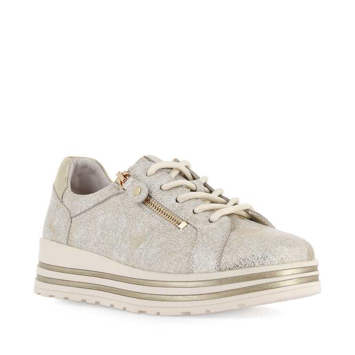 VAMRA XF - IVORY LIZARD GOLD LEATHER