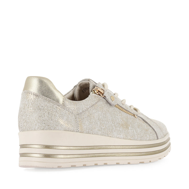 VAMRA XF - IVORY LIZARD GOLD LEATHER