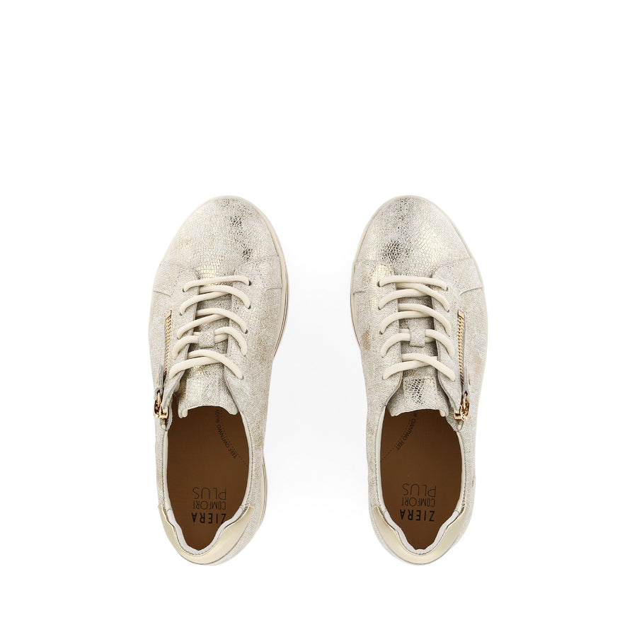 VAMRA XF - IVORY LIZARD GOLD LEATHER