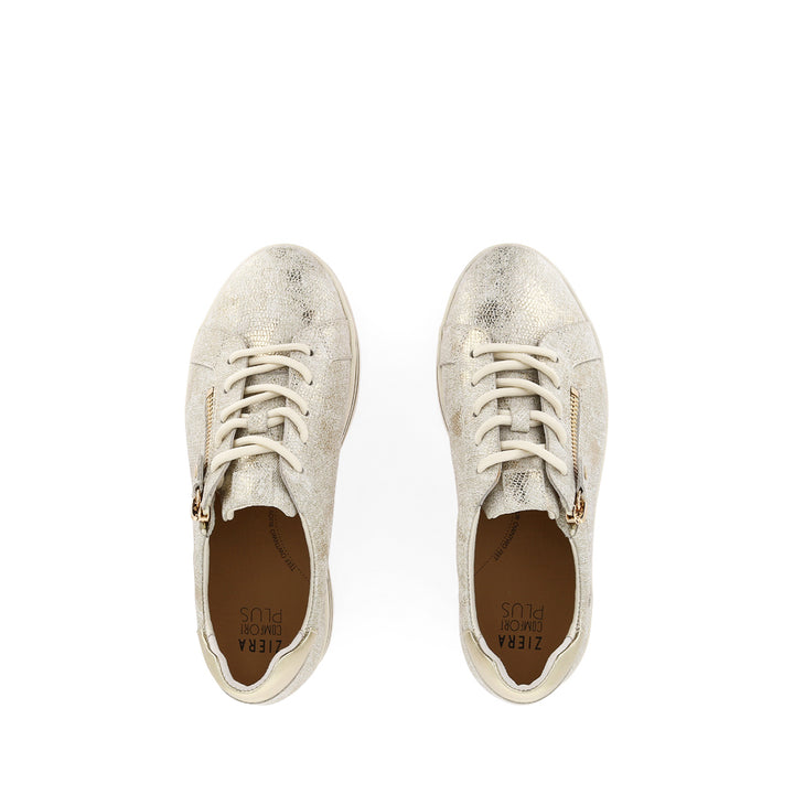 VAMRA XF - IVORY LIZARD GOLD LEATHER