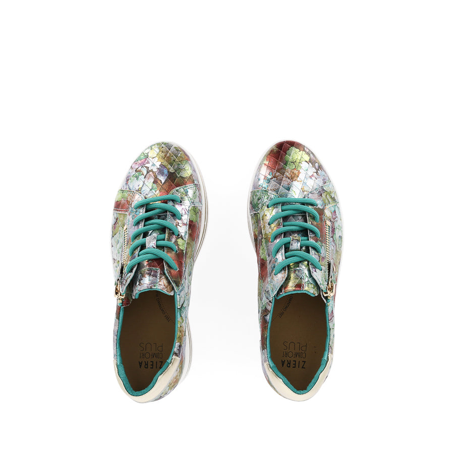 VAMRA XF - TEAL DIAMOND GOLD LEATHER