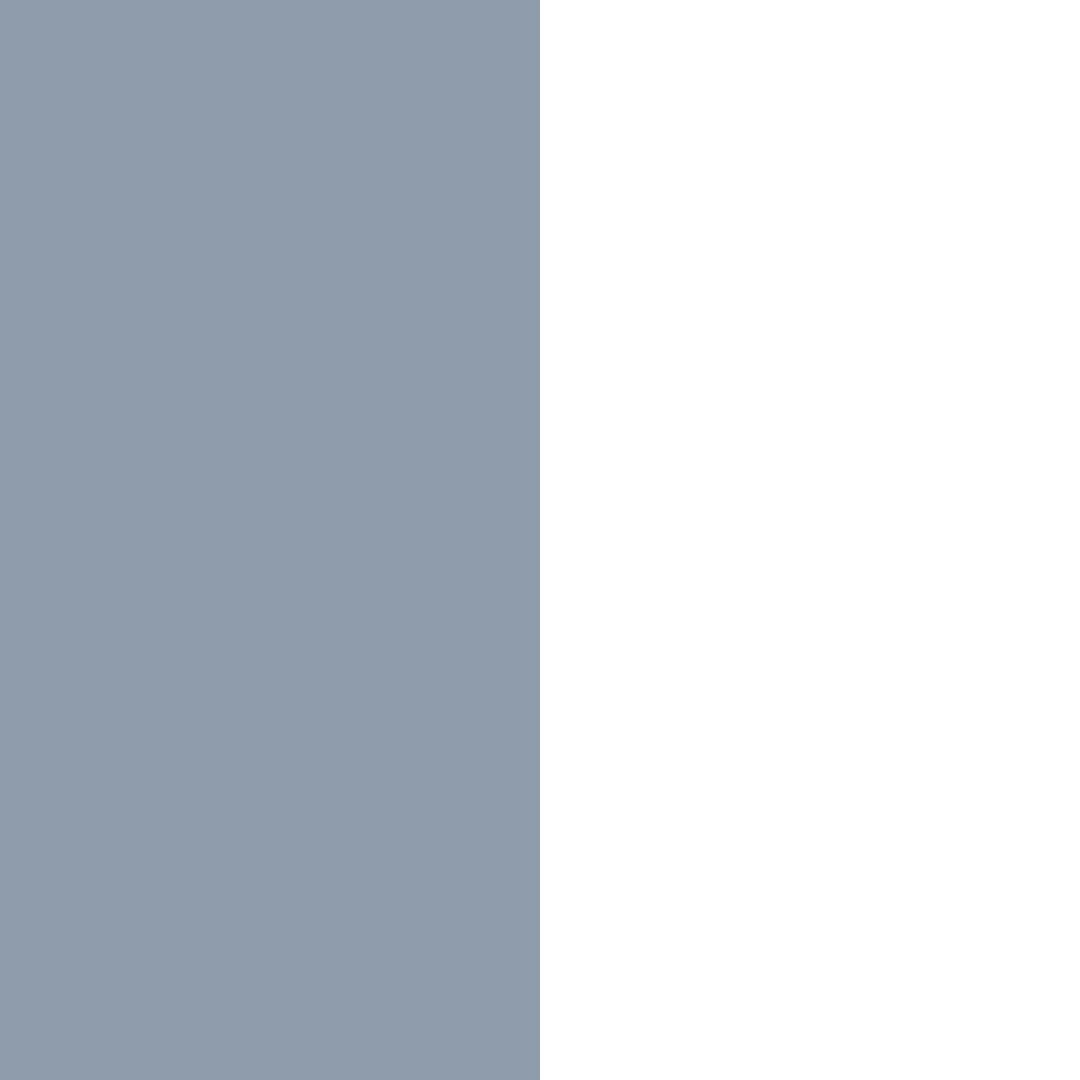 White/Steel Blue Flower Leather