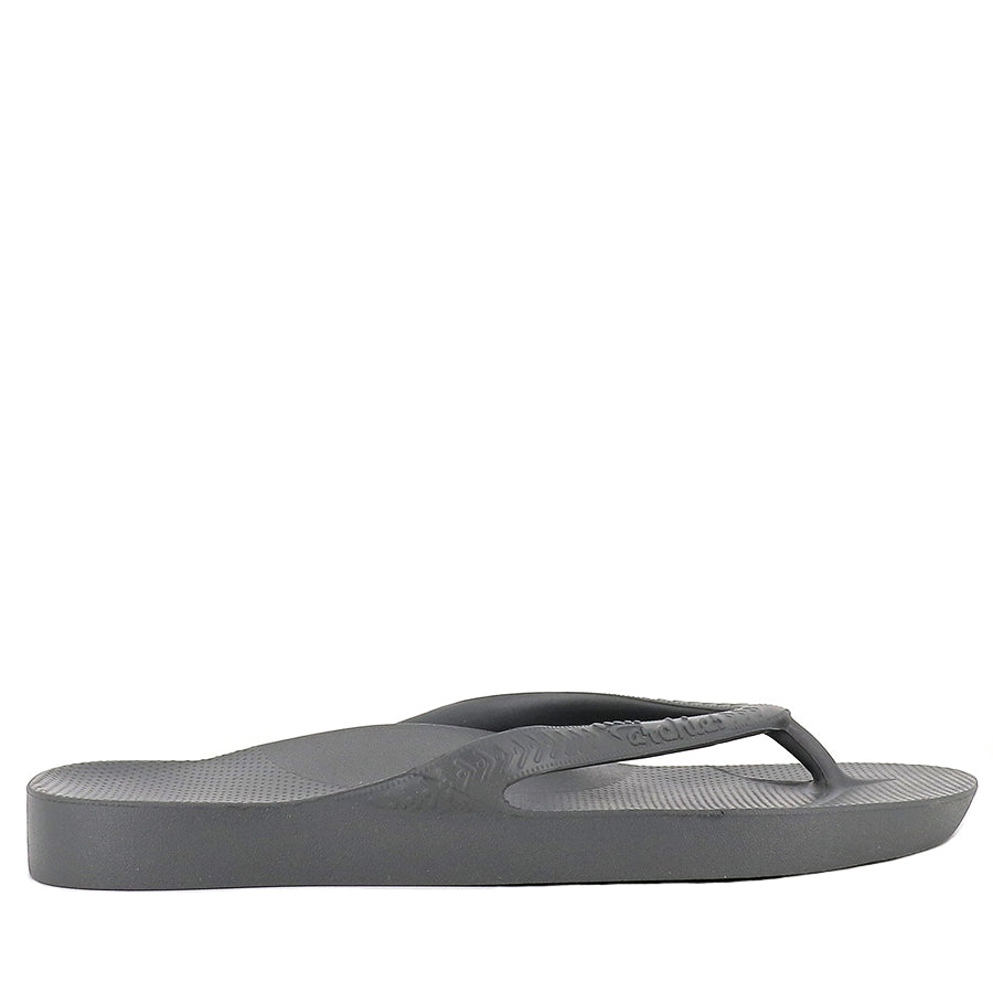 ARCH SUPPORT THONGS - CHARCOAL – Evans Shoes