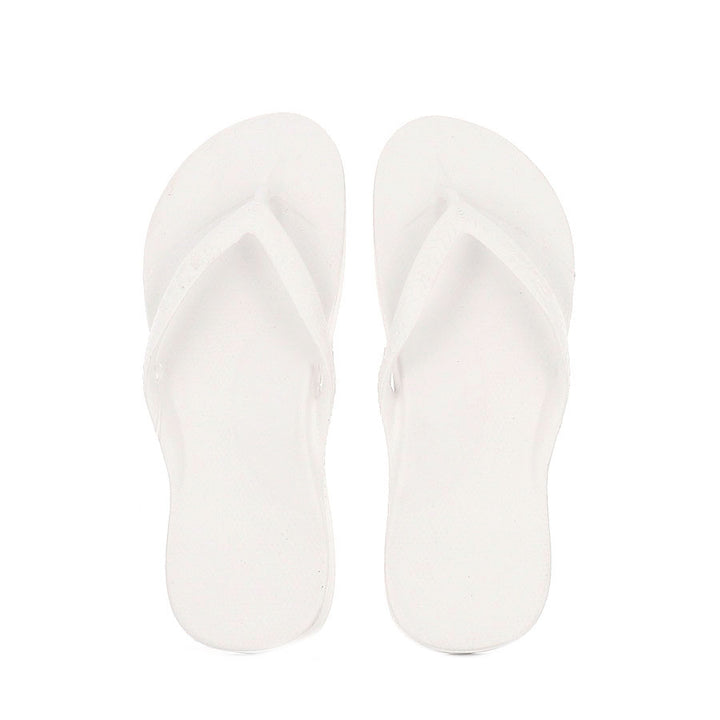 ARCH SUPPORT THONGS - WHITE