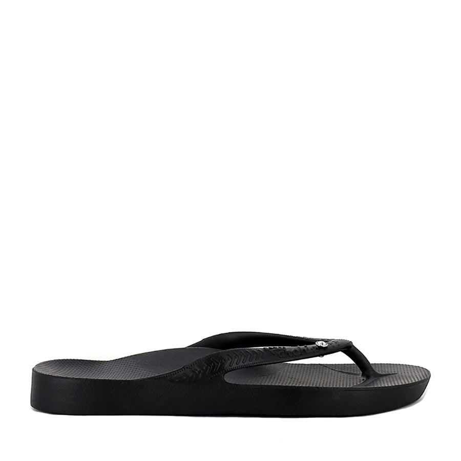 ARCH SUPPORT THONGS - BLACK CRYSTAL – Evans Shoes
