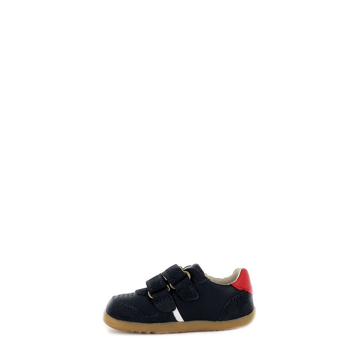 RILEY STEP UP - NAVY/RED LEATHER