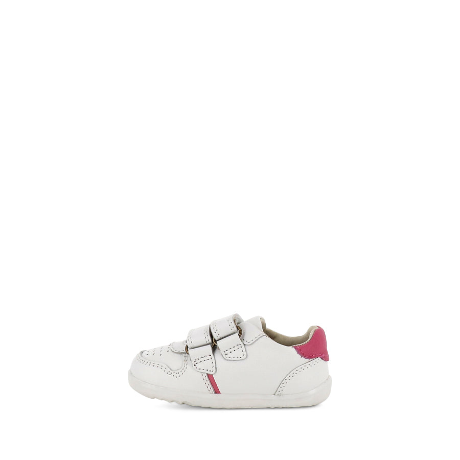 RILEY STEP UP - WHITE/PINK LEATHER