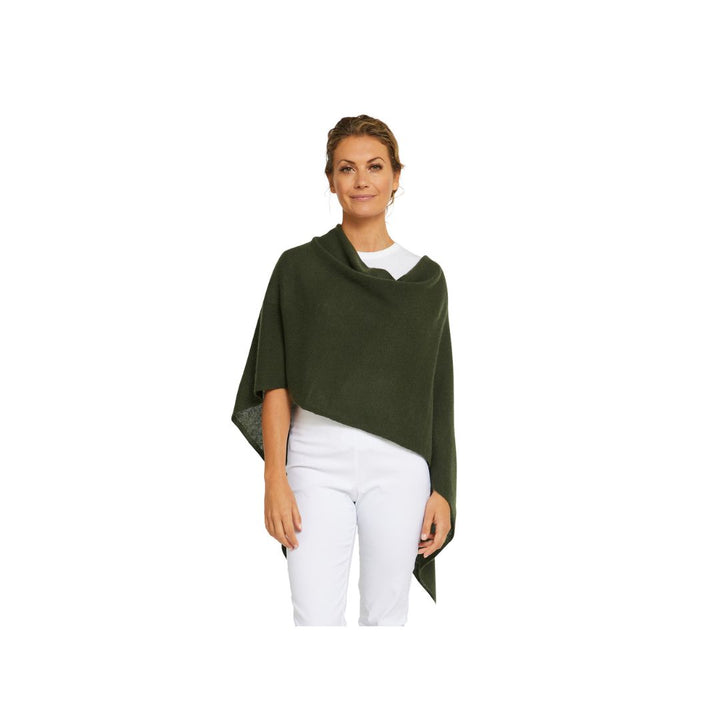 CASHMERE CLASSIC TOPPER - OLIVE