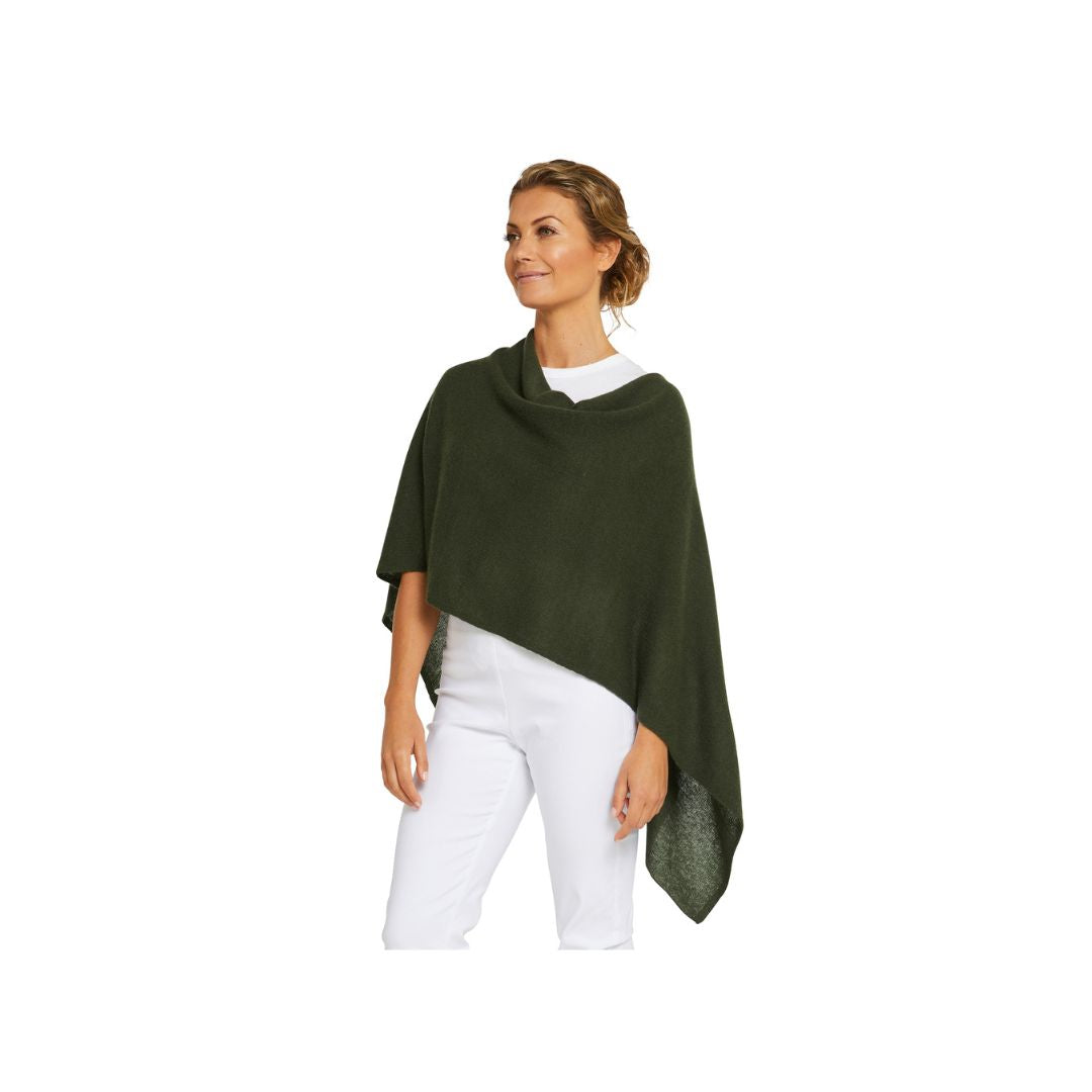 CASHMERE CLASSIC TOPPER - OLIVE