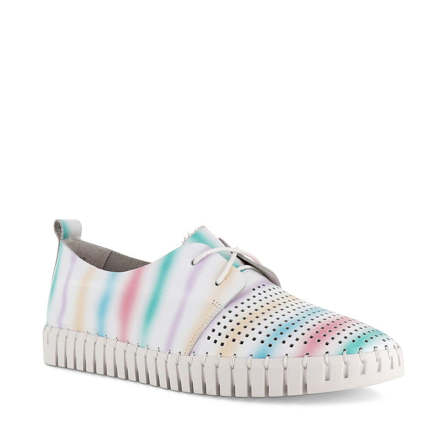 HUSTON - WHITE STRIPE MULTI LEATHER