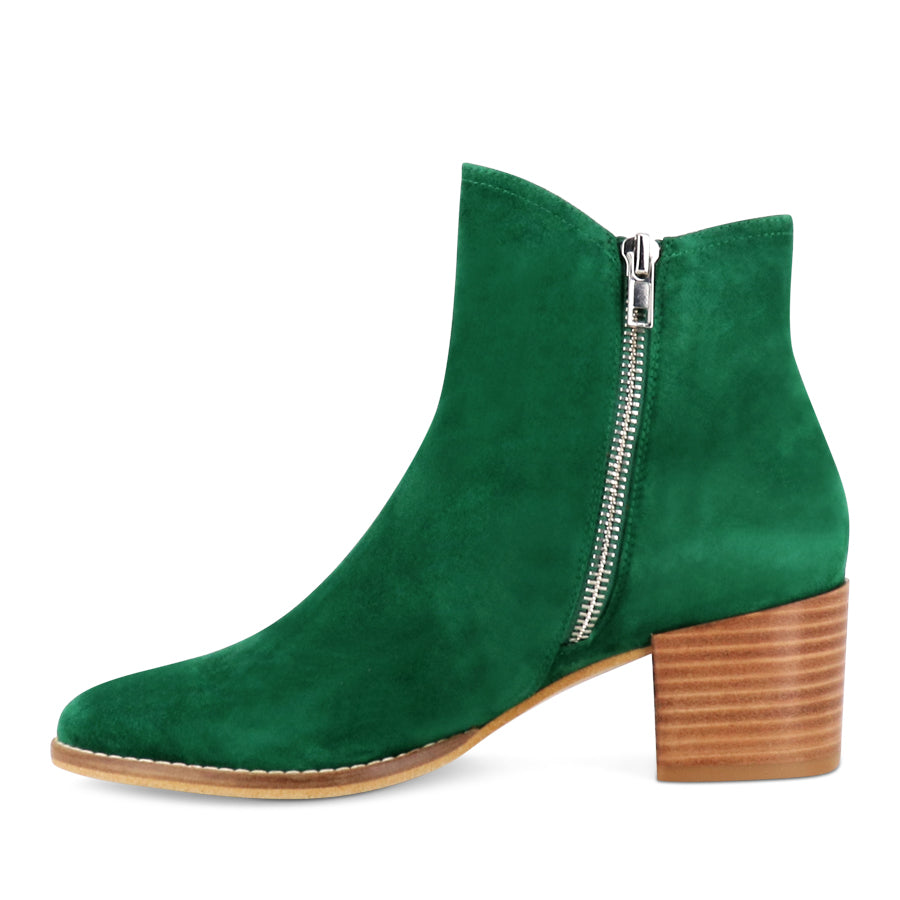 MOCKAS - DARK EMERALD SUEDE