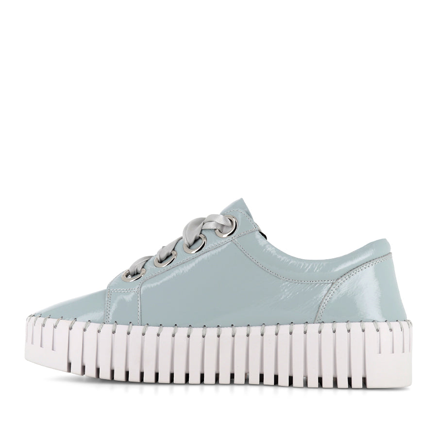 BASSEL - PALE BLUE PATENT LEATHER