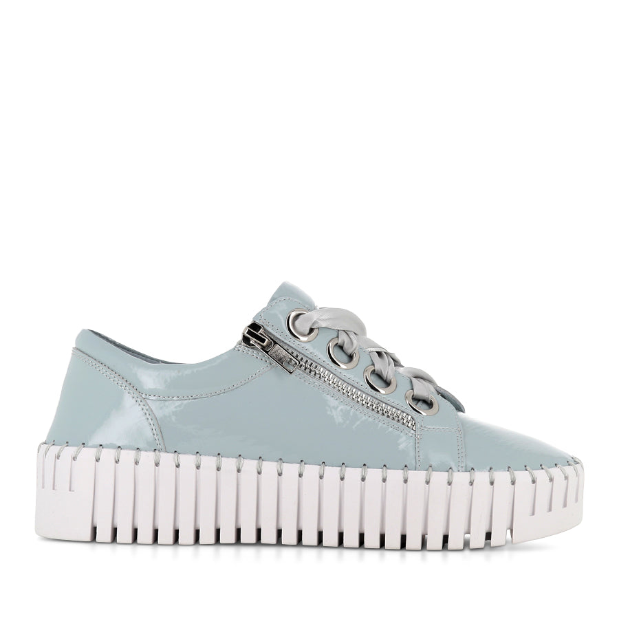 BASSEL - PALE BLUE PATENT LEATHER