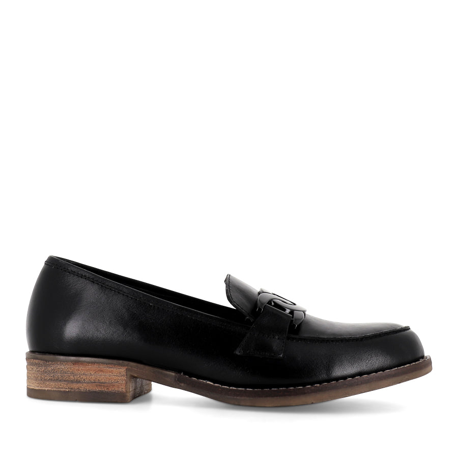 CORINA - BLACK LEATHER – Evans Shoes