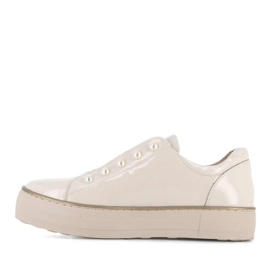 FEARL - IVORY PATENT LEATHER