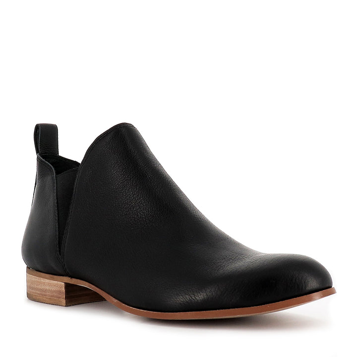 FOE - BLACK LEATHER NATURAL HEEL