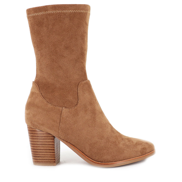 TAYLAN - CAMEL STRETCH MICROSUEDE