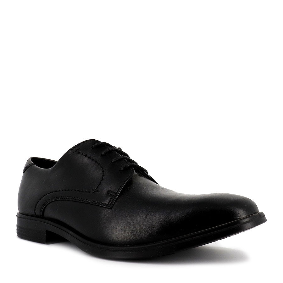 MELBOURNE 621634 BLACK/MAGNET LEATHER – Evans Shoes