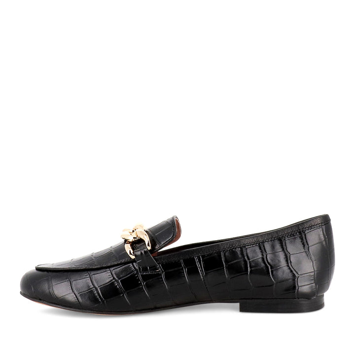 GOOSE - BLACK CROC LEATHER