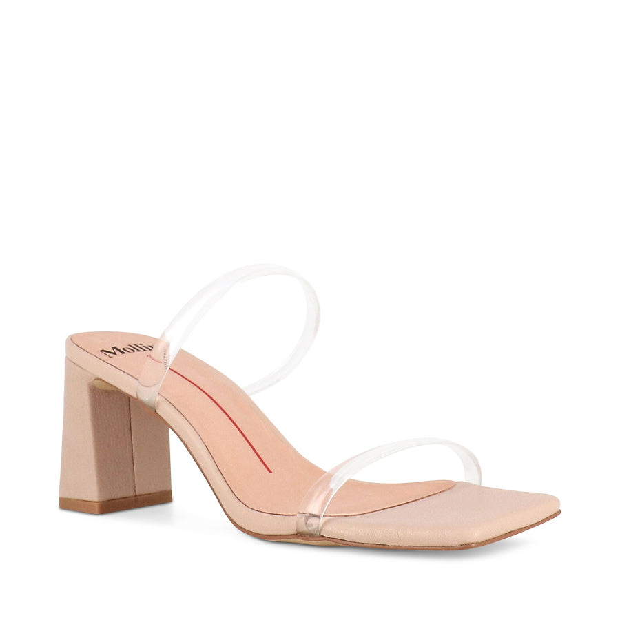 TILLIE - CLEAR VINYLITE NUDE LEATHER