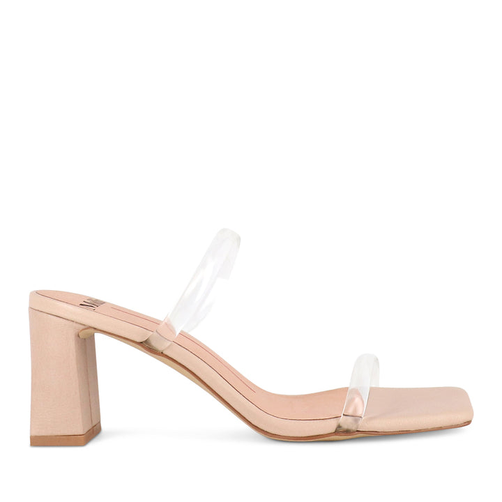 TILLIE - CLEAR VINYLITE NUDE LEATHER