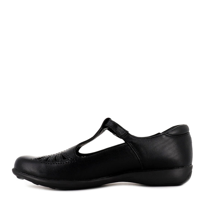 MANGO SNR - BLACK LEATHER