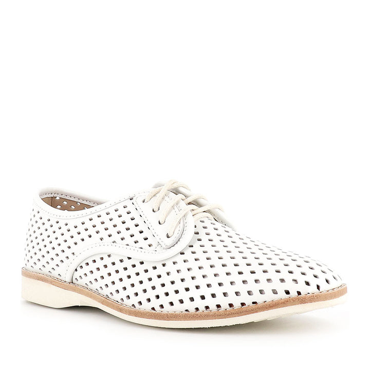 DERBY PUNCH - WHITE LEATHER