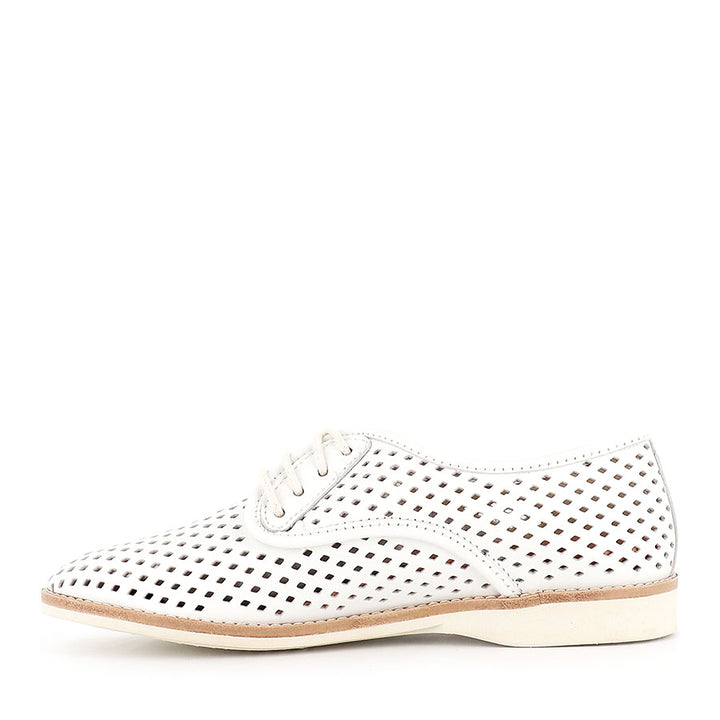 DERBY PUNCH - WHITE LEATHER
